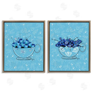 Susan Lugar | Blue Fruits Teacups