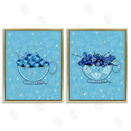 Susan Lugar | Blue Fruits Teacups
