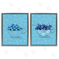 Susan Lugar | Blue Fruits Teacups