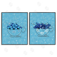 Susan Lugar | Blue Fruits Teacups