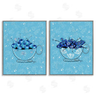 Susan Lugar | Blue Fruits Teacups