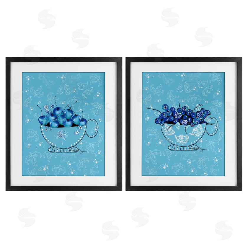 Susan Lugar | Blue Fruits Teacups