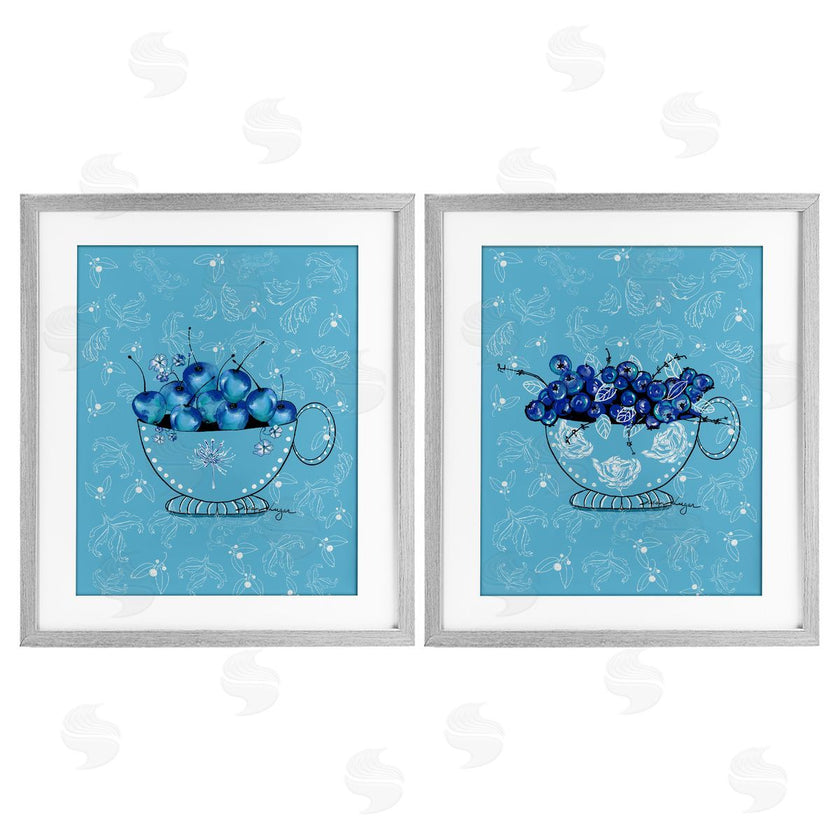 Susan Lugar | Blue Fruits Teacups