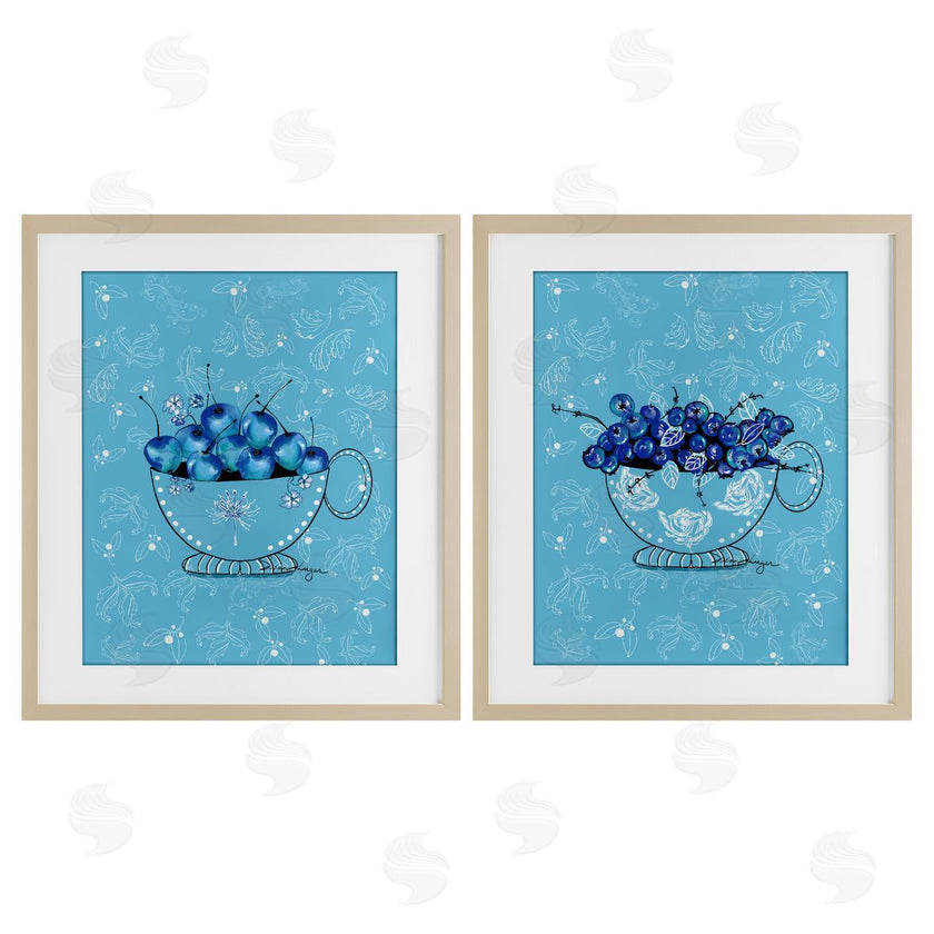 Susan Lugar | Blue Fruits Teacups