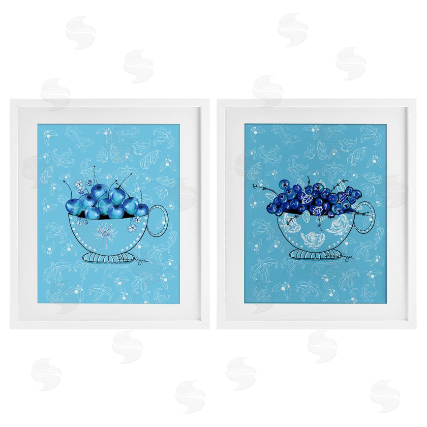Susan Lugar | Blue Fruits Teacups