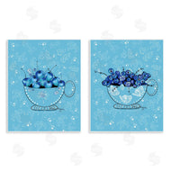 Susan Lugar | Blue Fruits Teacups
