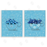 Susan Lugar | Blue Fruits Teacups
