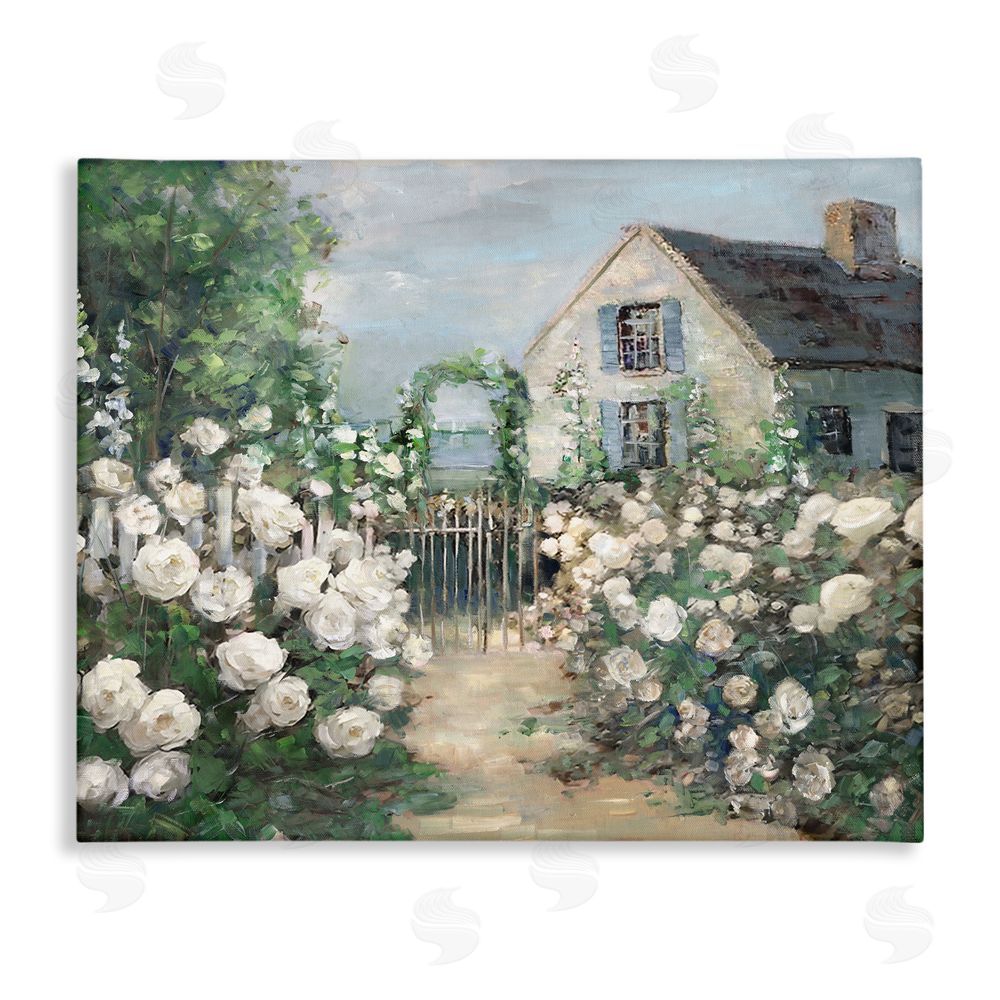 Sally Swatland Cottage at the Coast Canvas Wall Art Print