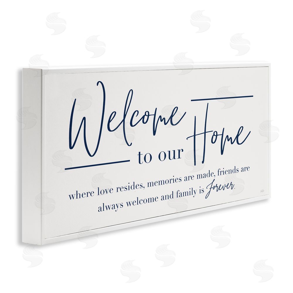 Natalie Carpentieri Welcome Family is Forever White Frame Giclee Art Print