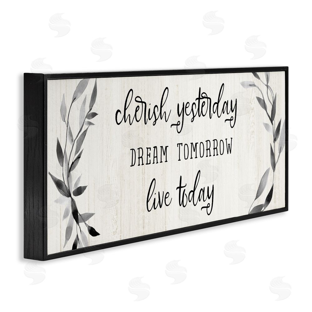 Carol Robinson Cherish Dream Live Today Black Framed Giclee Art Print