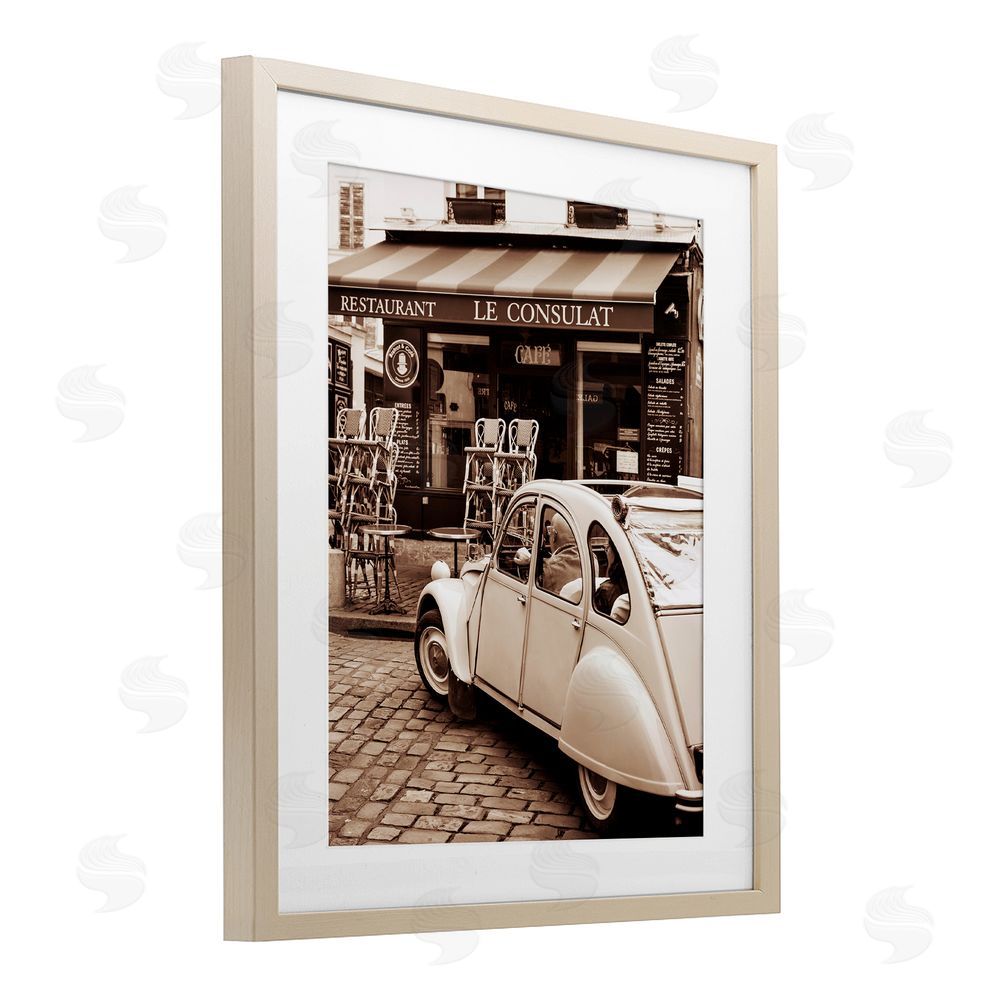 Danita Delimont Vintage Restaurant Storefront Birch Framed Print Under Glass Art