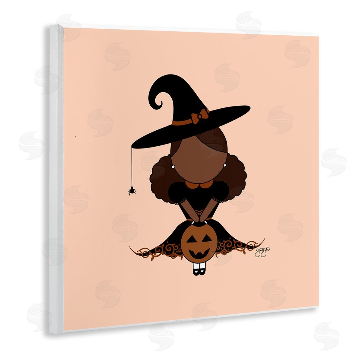Sierra Siler Trick Or Treat Witch Canvas Wall Art Print