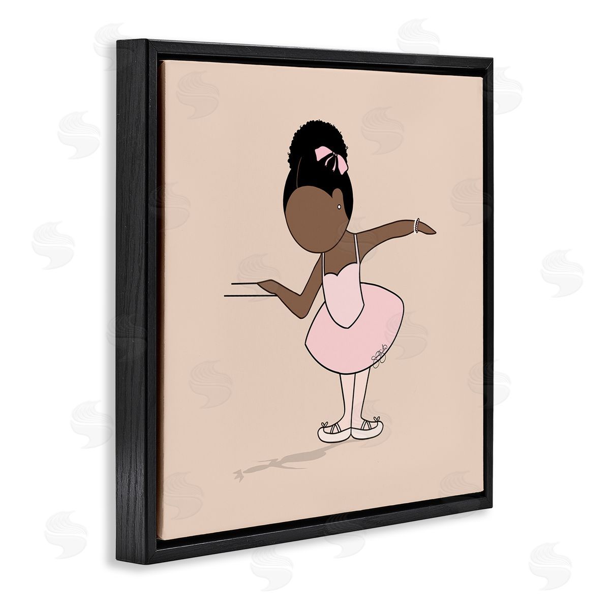 Sierra Siler Graceful Ballerina Portrait Canvas Wall Art Print