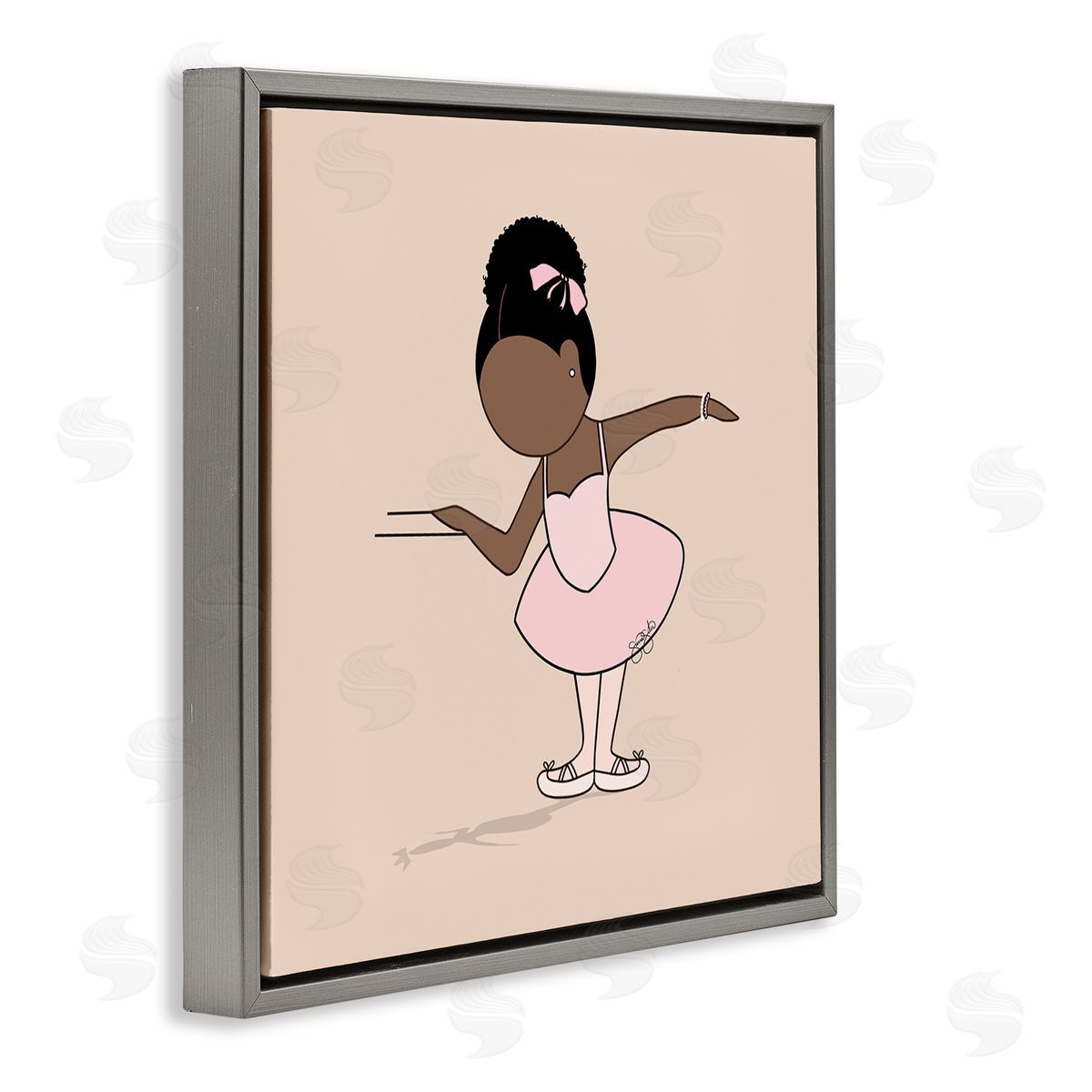 Sierra Siler Graceful Ballerina Portrait Canvas Wall Art Print