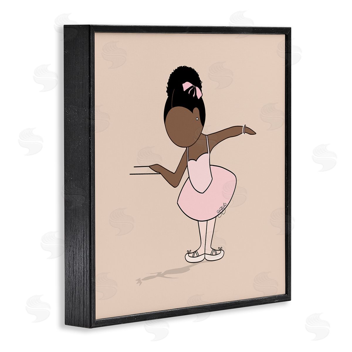 Sierra Siler Graceful Ballerina Portrait Canvas Wall Art Print