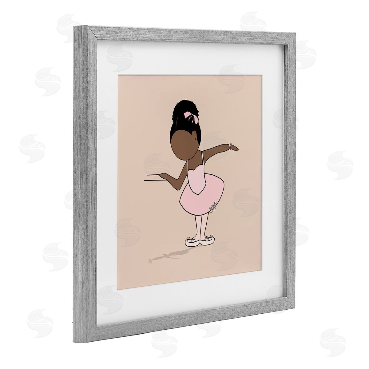 Sierra Siler Graceful Ballerina Portrait Canvas Wall Art Print