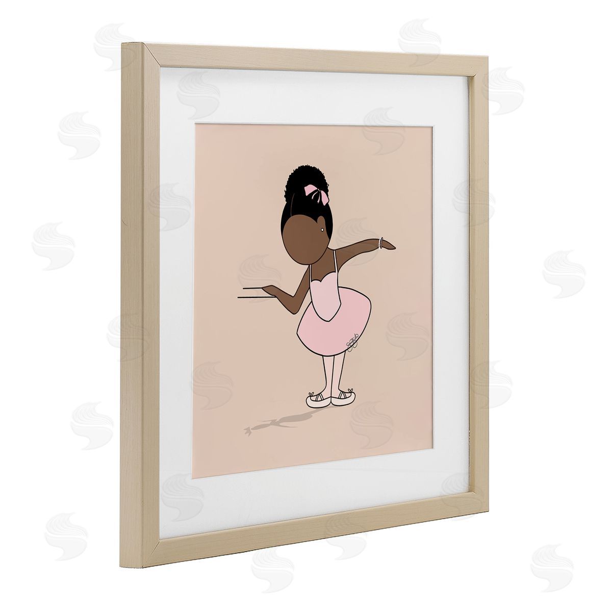Sierra Siler Graceful Ballerina Portrait Canvas Wall Art Print