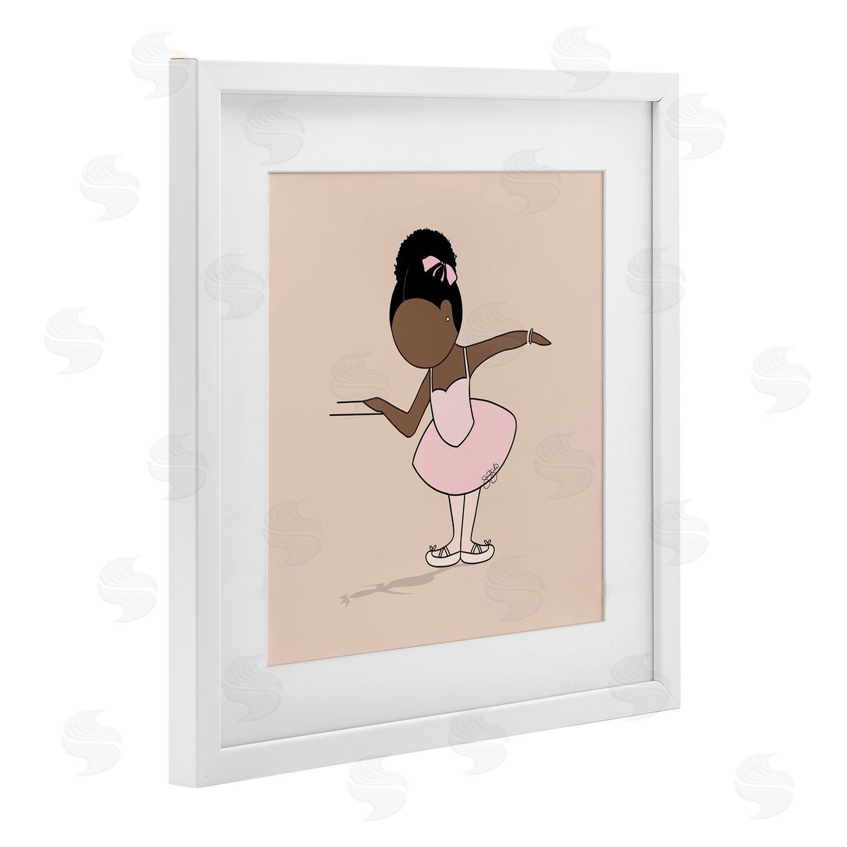 Sierra Siler Graceful Ballerina Portrait Canvas Wall Art Print