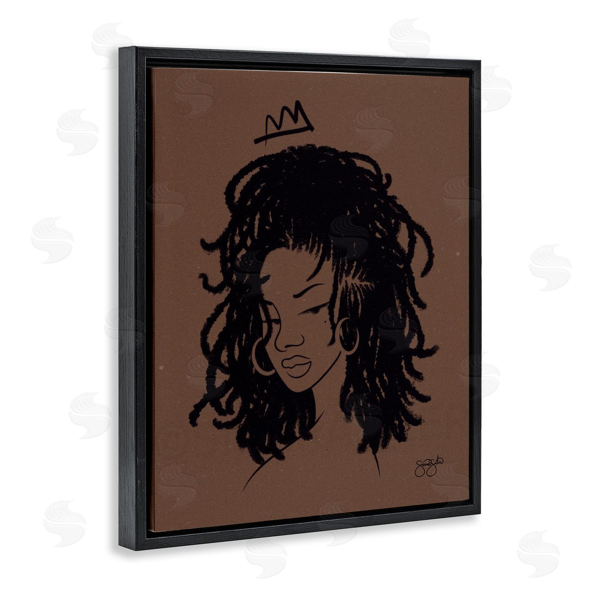 Sierra Siler Liz with Crown Portrait Canvas Wall Art Print