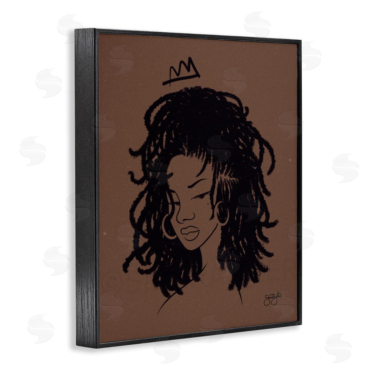 Sierra Siler Liz with Crown Portrait Canvas Wall Art Print