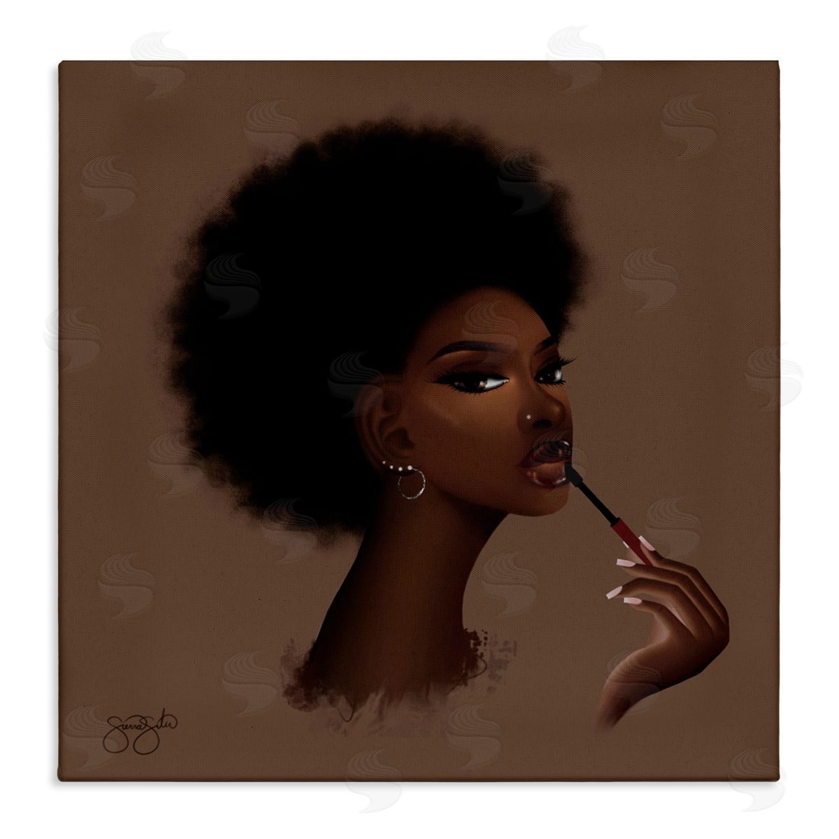 Sierra Siler Glam Sasha Portrait Canvas Wall Art Print
