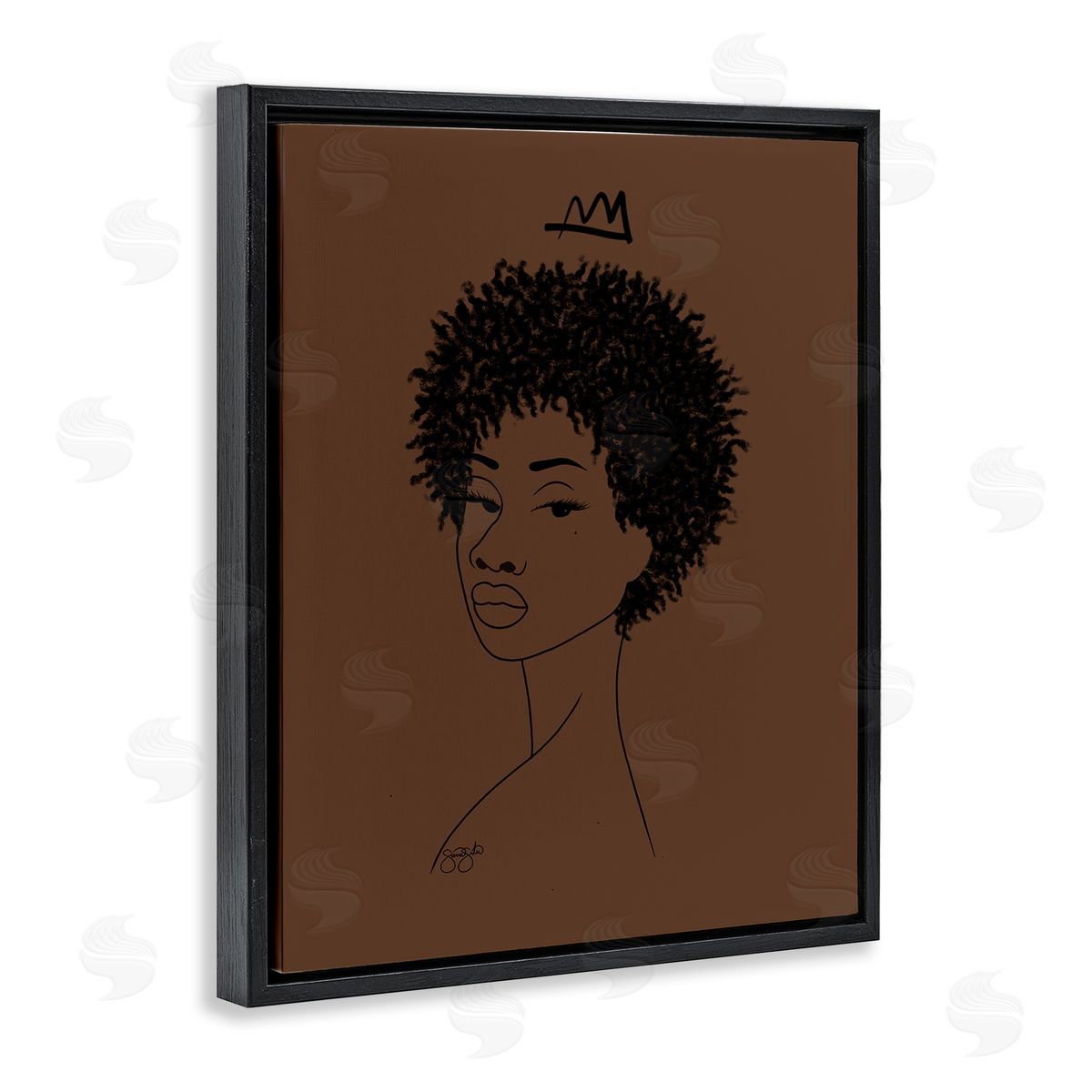 Sierra Siler Aaliyah with Crown Portrait Canvas Wall Art Print