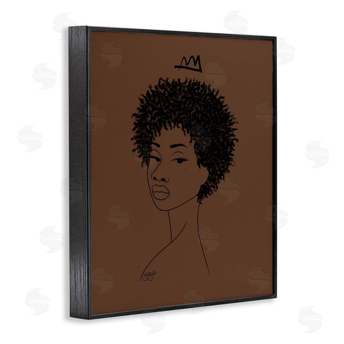 Sierra Siler Aaliyah with Crown Portrait Canvas Wall Art Print