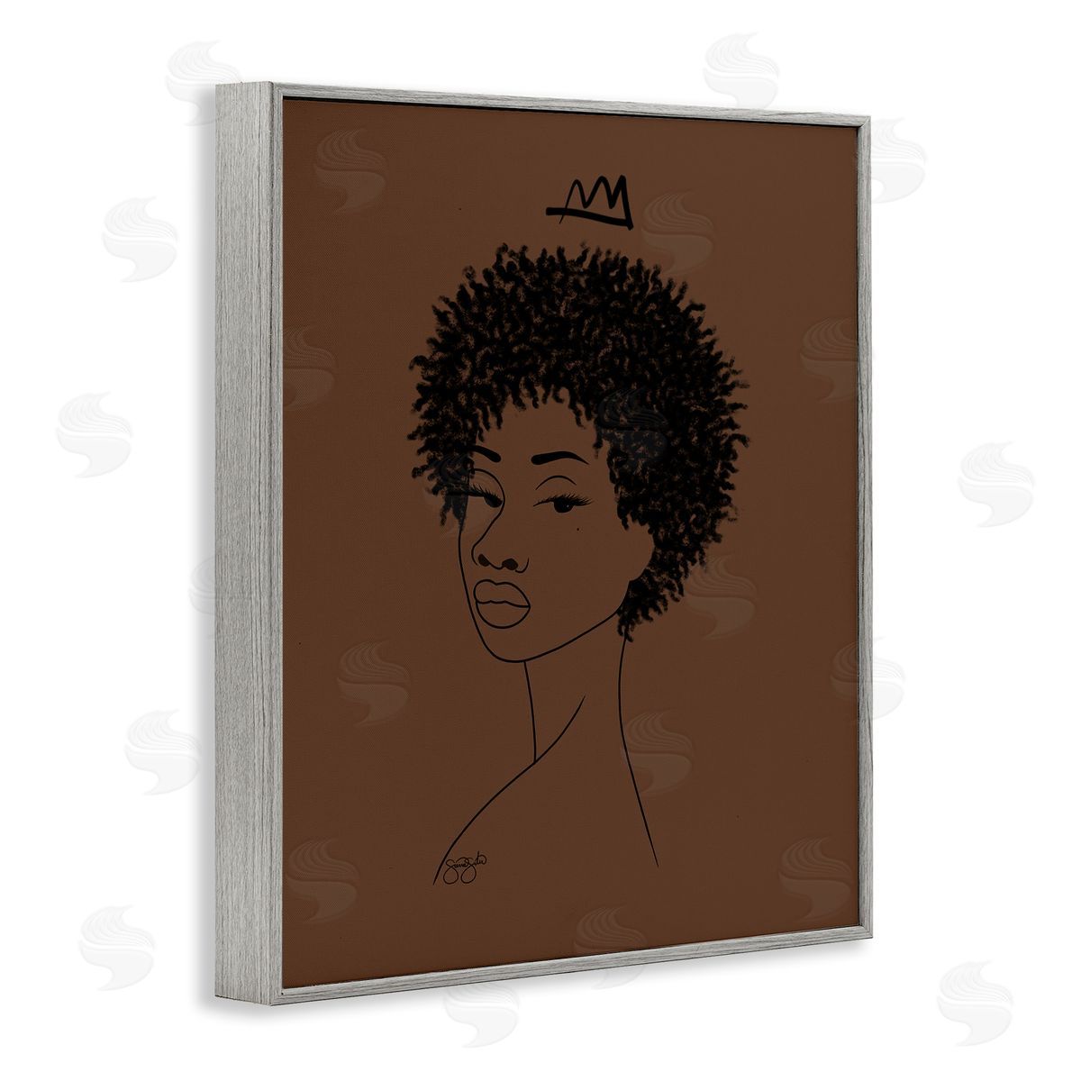 Sierra Siler Aaliyah with Crown Portrait Canvas Wall Art Print