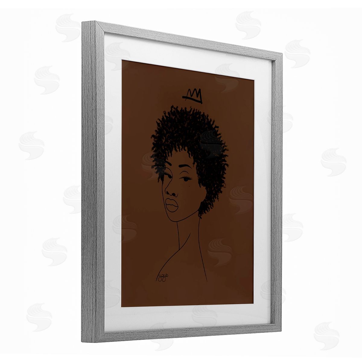 Sierra Siler Aaliyah with Crown Portrait Canvas Wall Art Print