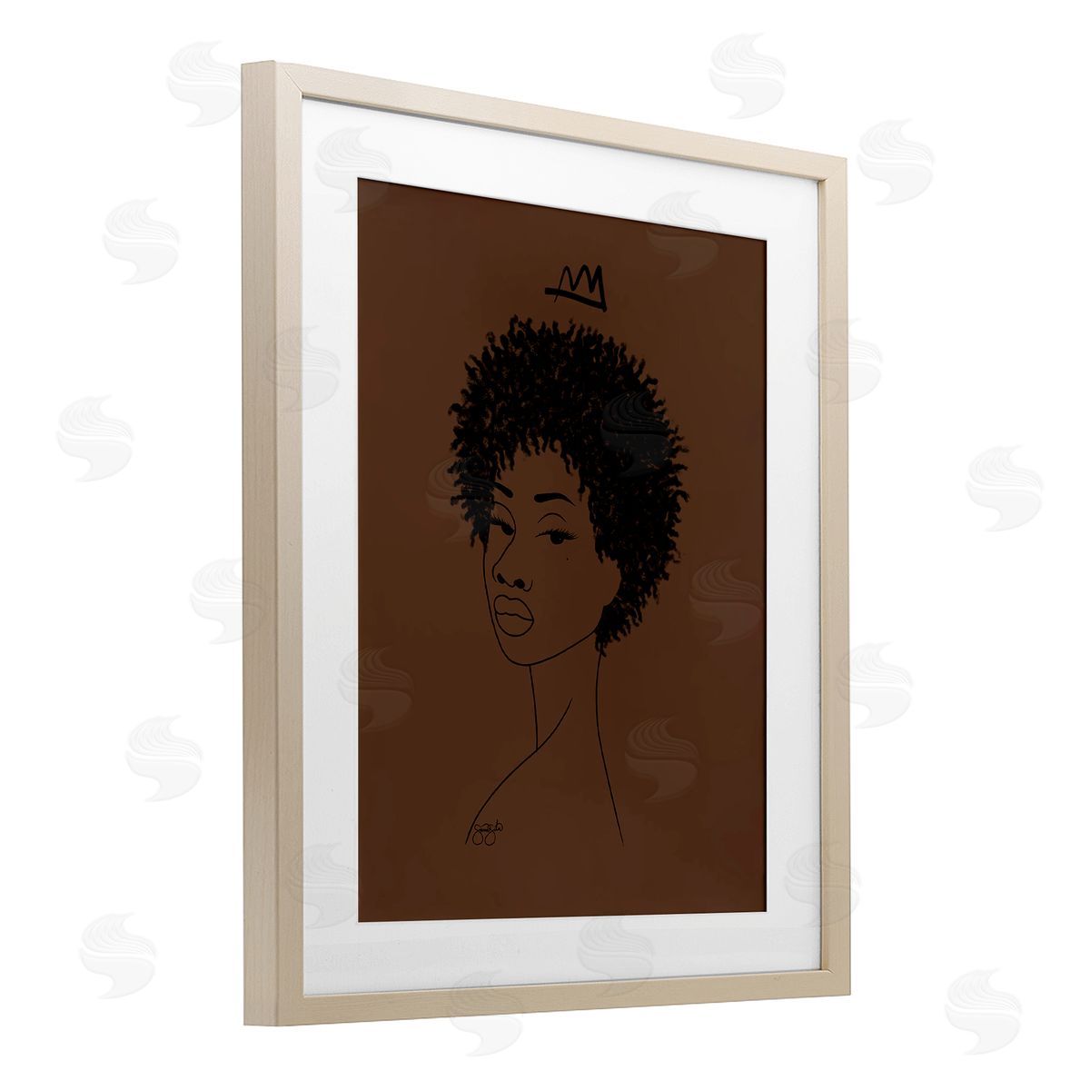 Sierra Siler Aaliyah with Crown Portrait Canvas Wall Art Print
