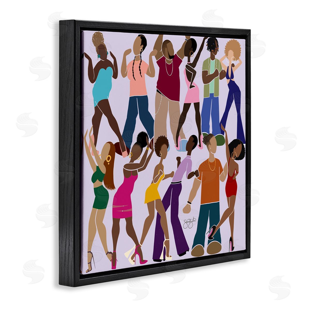 Sierra Siler Peace Fashion & Dancing Canvas Wall Art Print