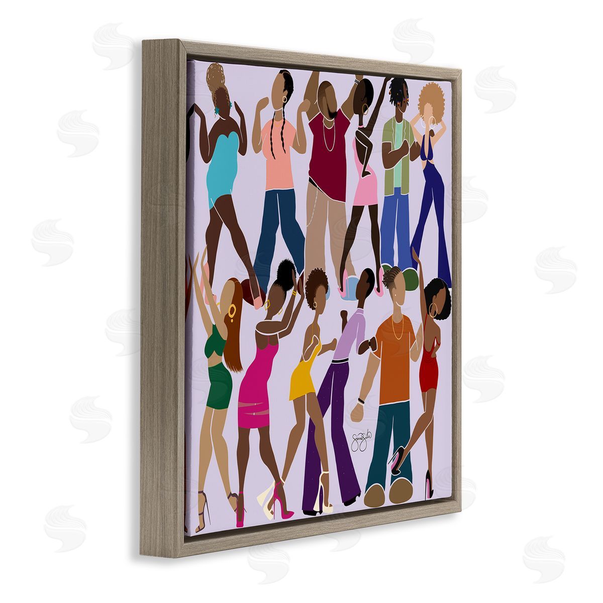 Sierra Siler Peace Fashion & Dancing Canvas Wall Art Print