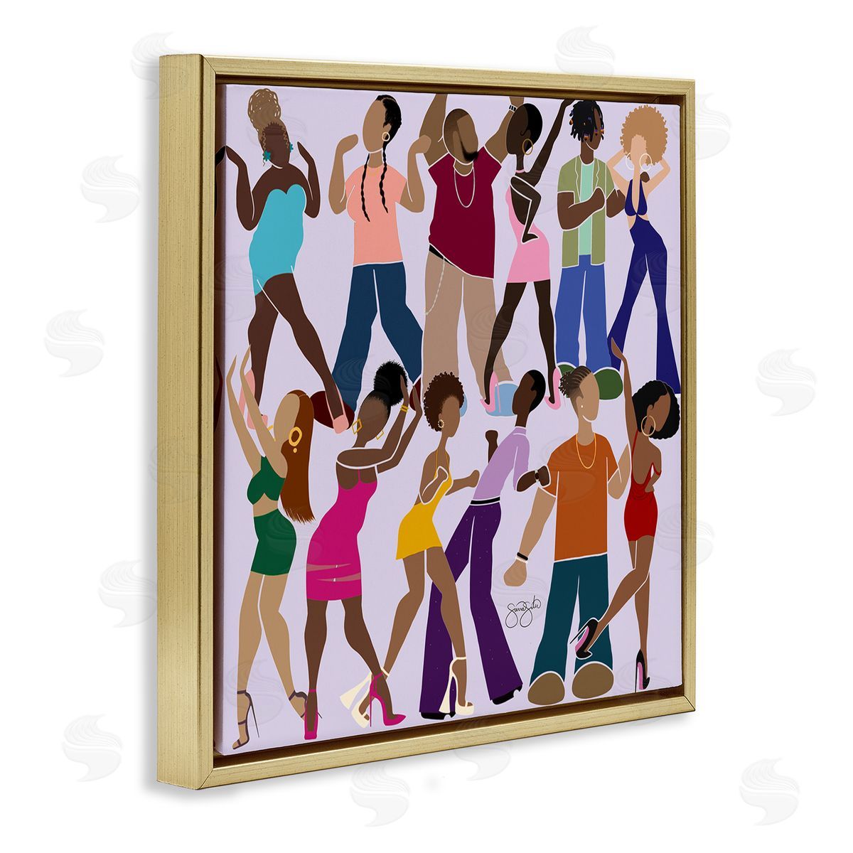 Sierra Siler Peace Fashion & Dancing Canvas Wall Art Print