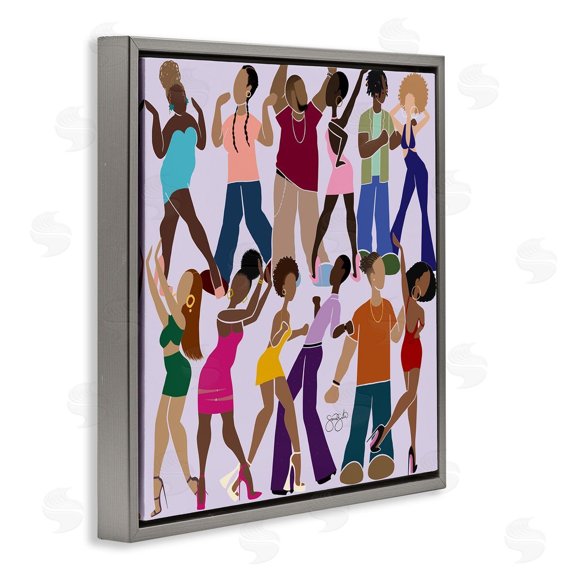Sierra Siler Peace Fashion & Dancing Canvas Wall Art Print