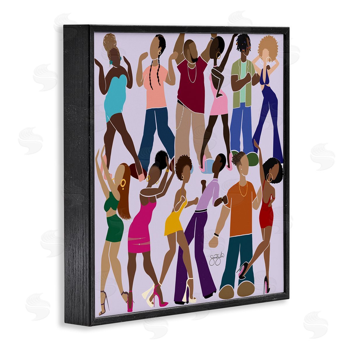 Sierra Siler Peace Fashion & Dancing Canvas Wall Art Print