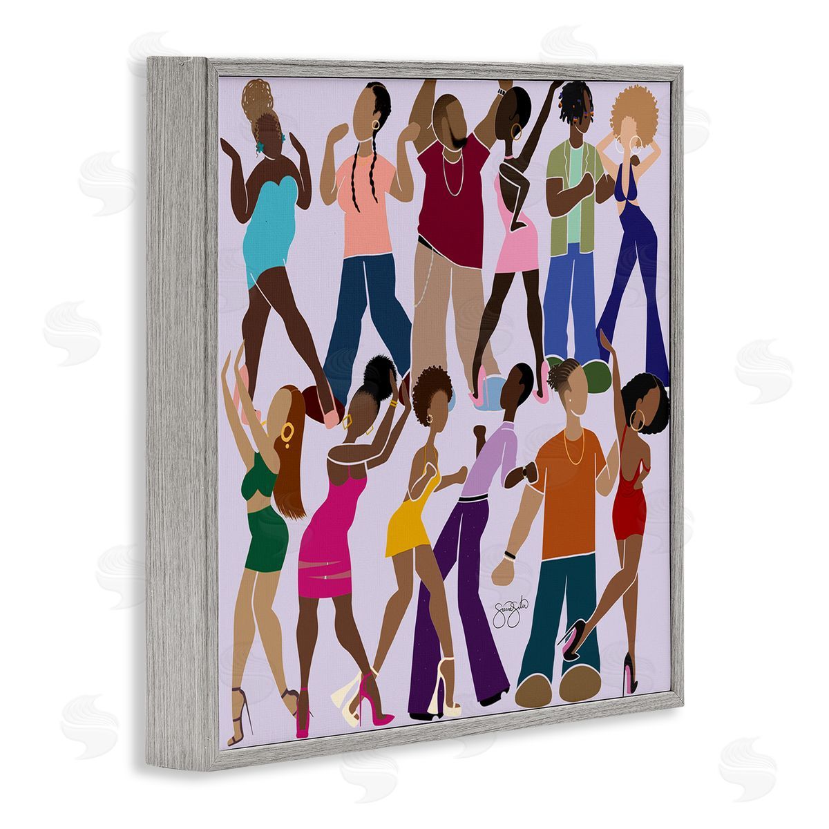 Sierra Siler Peace Fashion & Dancing Canvas Wall Art Print
