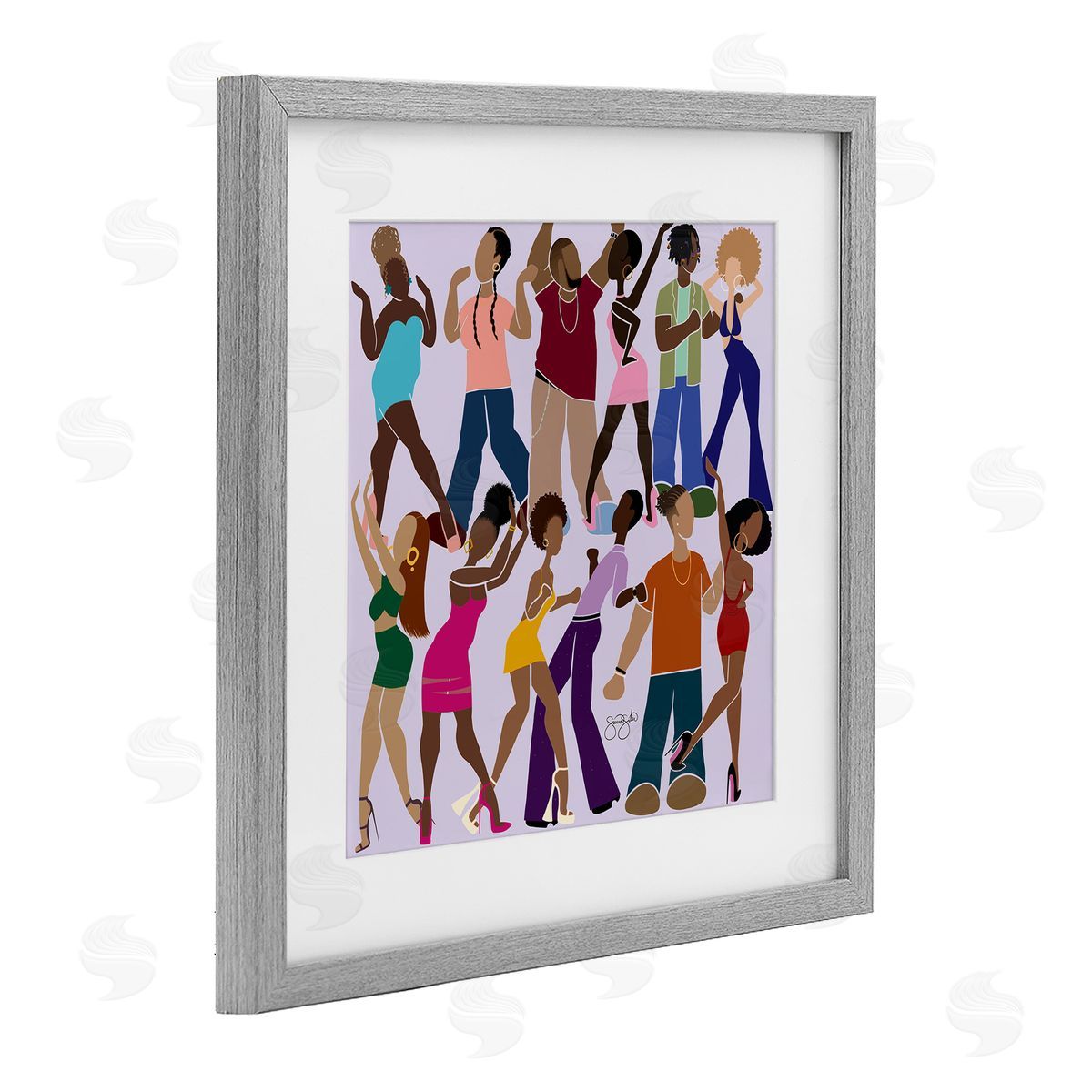 Sierra Siler Peace Fashion & Dancing Canvas Wall Art Print