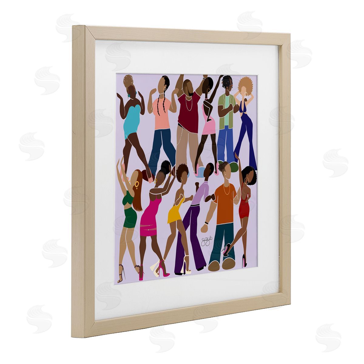 Sierra Siler Peace Fashion & Dancing Canvas Wall Art Print