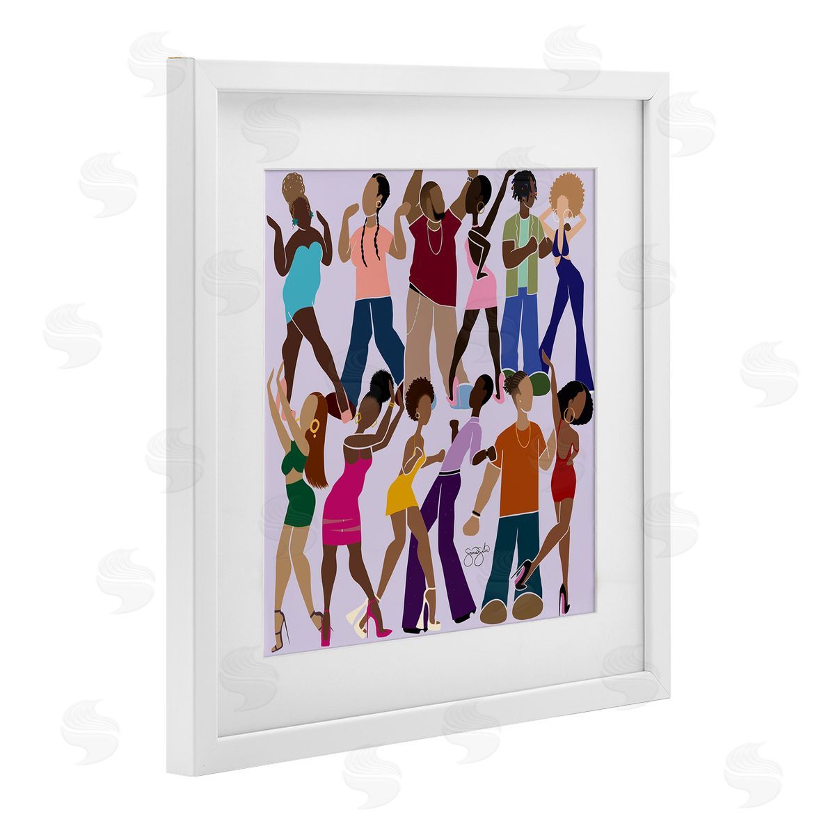 Sierra Siler Peace Fashion & Dancing Canvas Wall Art Print