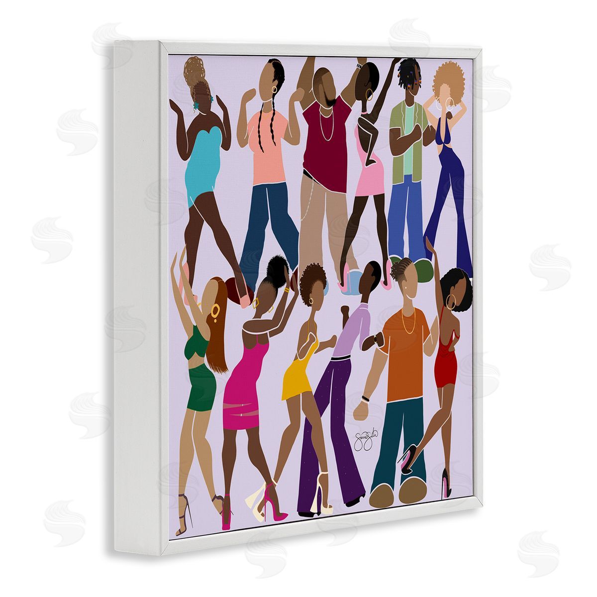 Sierra Siler Peace Fashion & Dancing Canvas Wall Art Print