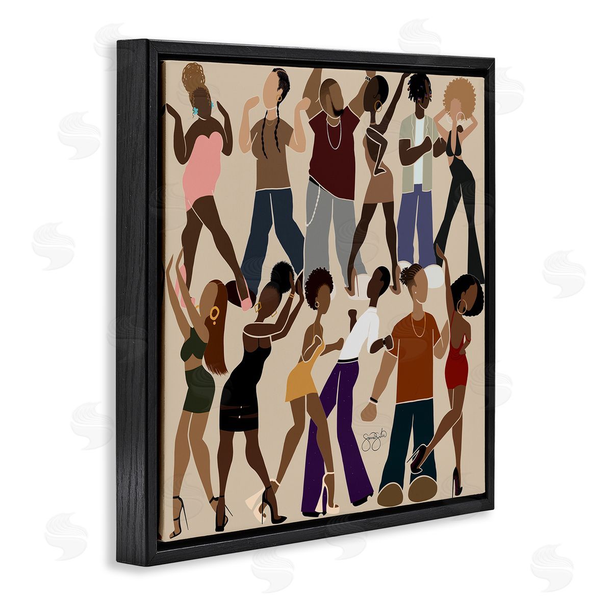 Sierra Siler Peace & Rhythm Dancers Canvas Wall Art Print