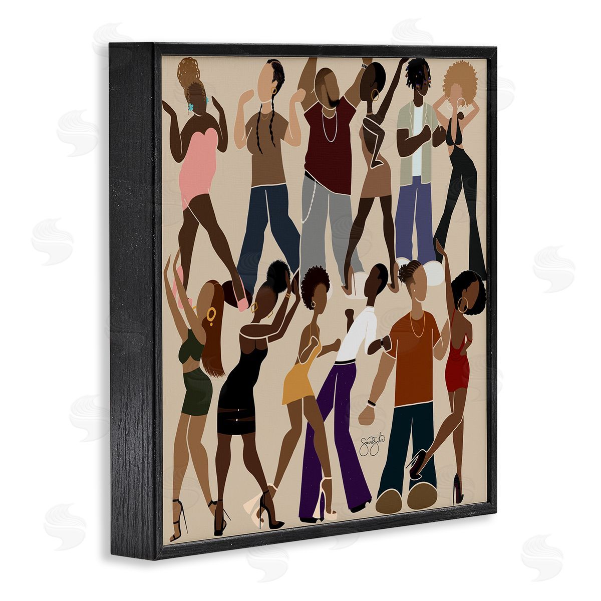 Sierra Siler Peace & Rhythm Dancers Canvas Wall Art Print