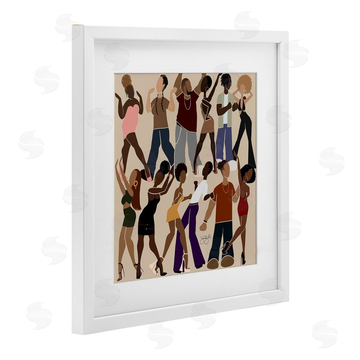 Sierra Siler Peace & Rhythm Dancers Canvas Wall Art Print