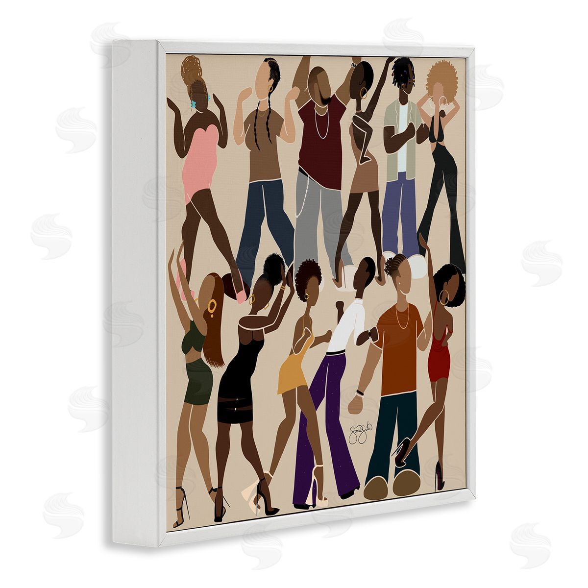 Sierra Siler Peace & Rhythm Dancers Canvas Wall Art Print