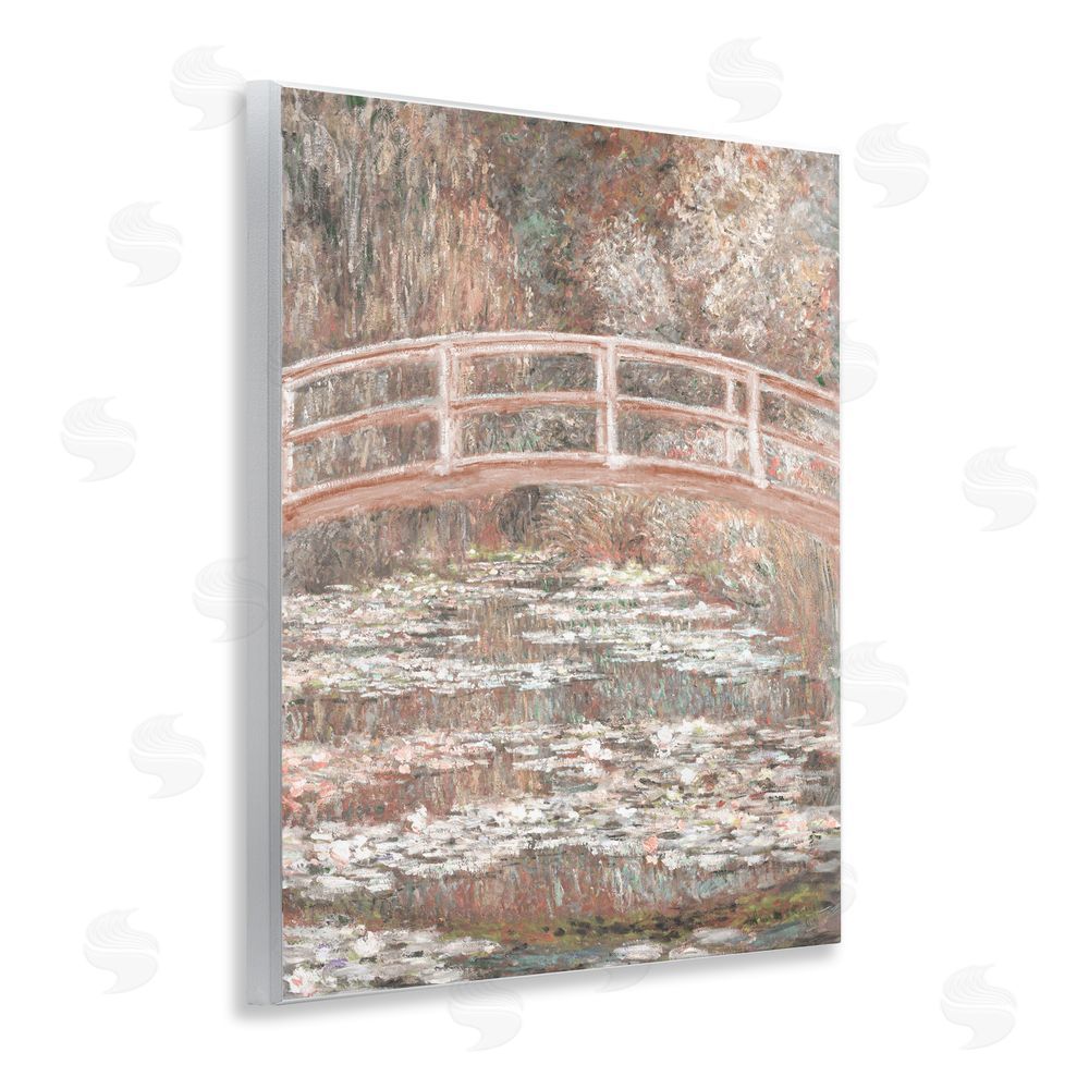 Corinne Haig Peach Impressionist Bridge Wall Plaque Art Print
