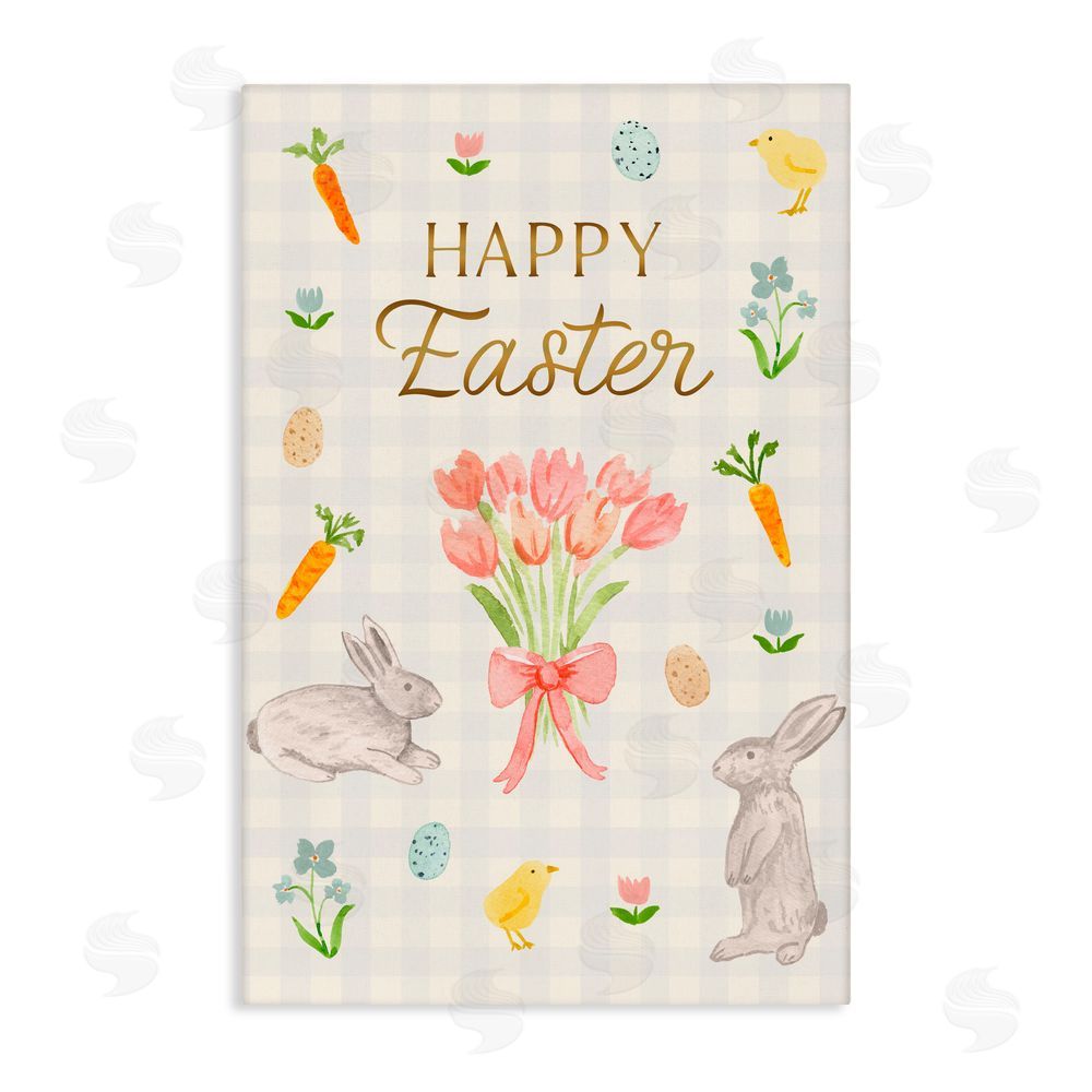 Juliet Meeks Happy Easter Soft Spring Compilation Canvas Wall Art Print
