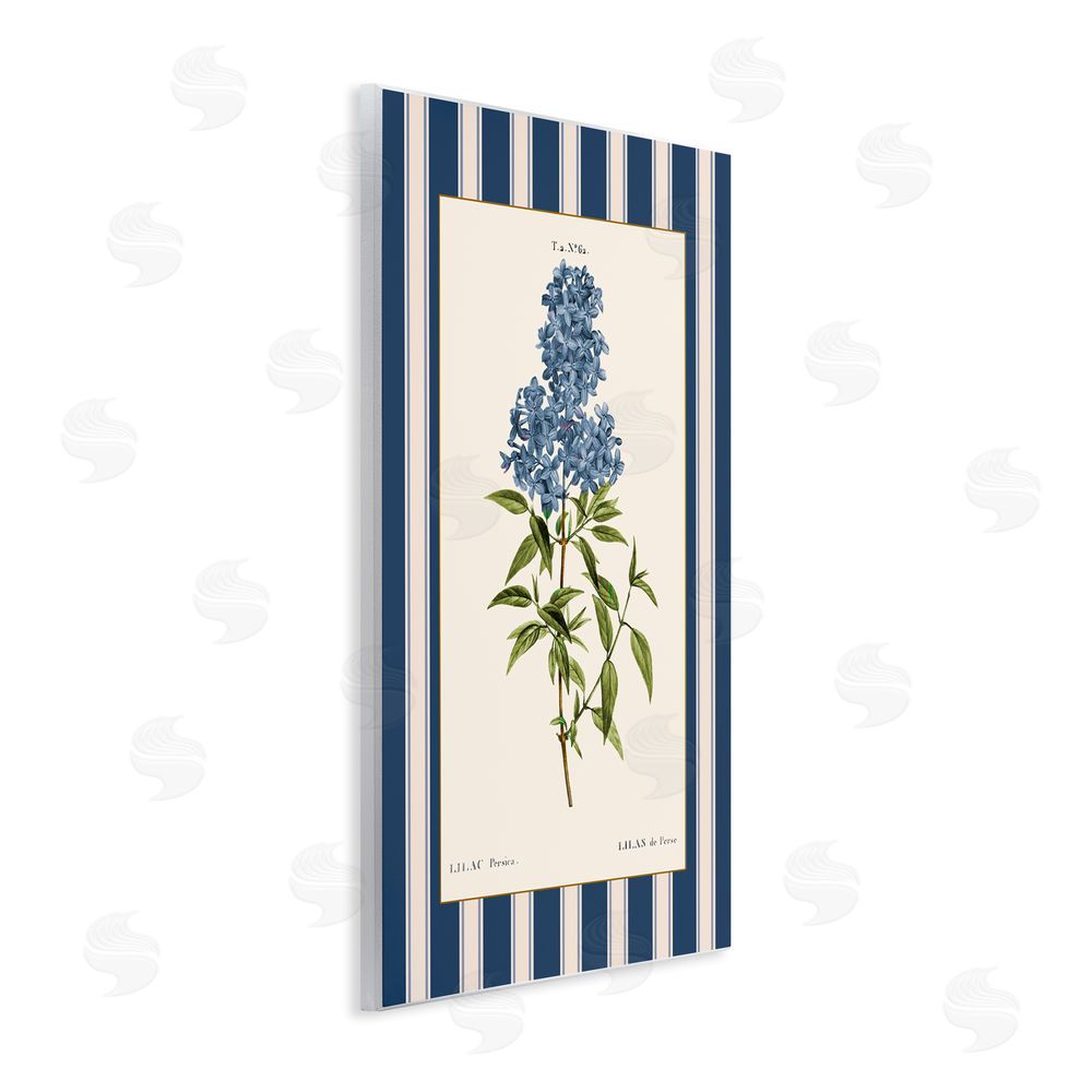 Corinne Haig Lilac Study Over Stripes Wall Plaque Art Print