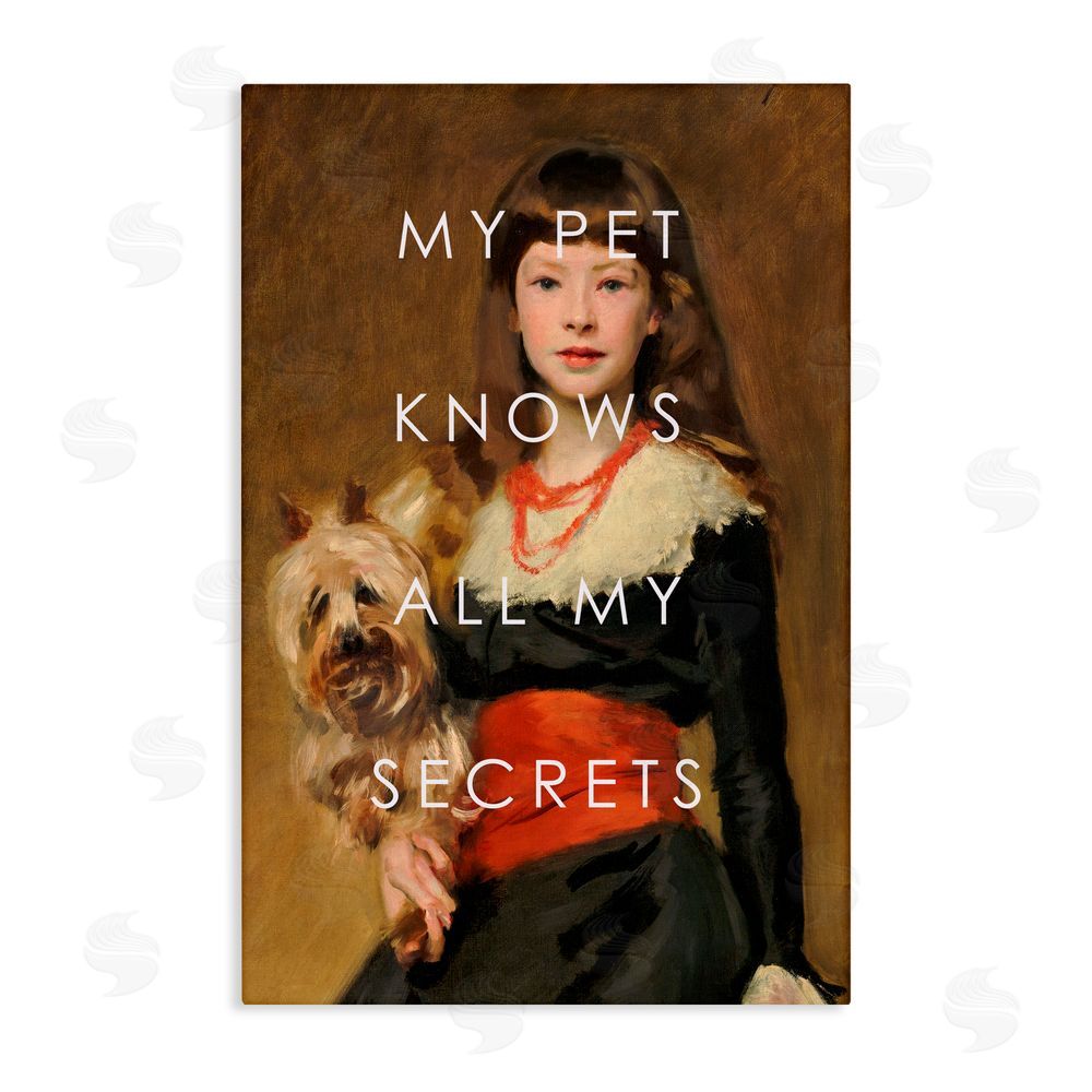 Corinne Haig My Pet Knows All My Secrets Canvas Wall Art Print