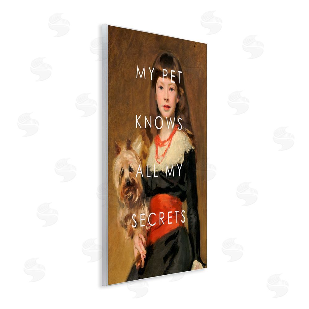 Corinne Haig My Pet Knows All My Secrets Wall Plaque Art Print