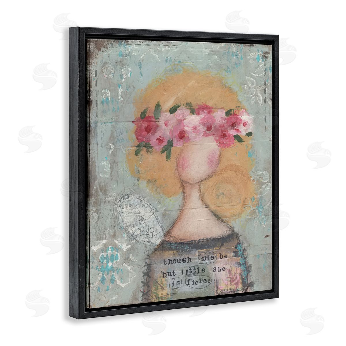 Cassandra Cushman She Is Fierce Inspirational Canvas Wall Art Print